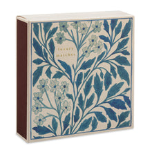 Load image into Gallery viewer, Blue Floral  | Square - Safety Matches