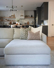 Load image into Gallery viewer, Sienna | Dark Olive Floral Handblock Pillow Cover