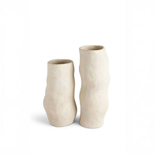 Load image into Gallery viewer, Paper Mache Vase Off-White