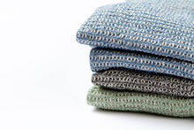 Load image into Gallery viewer, Kitchen Towels Set of 4, Reusable Dish Rags, Upcycled Cotton