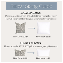Load image into Gallery viewer, Sienna | Dark Olive Floral Handblock Pillow Cover