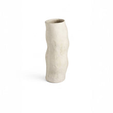 Load image into Gallery viewer, Paper Mache Vase Off-White