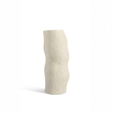 Load image into Gallery viewer, Off-White Paper Mache Vase