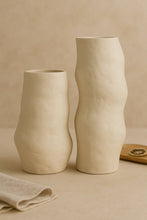 Load image into Gallery viewer, Paper Mache Vase Off-White