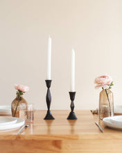 Load image into Gallery viewer, Low Diamond Hand-Forged Iron Candle Stand