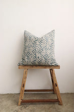 Load image into Gallery viewer, Ivy Blue Floral Pillow Cover