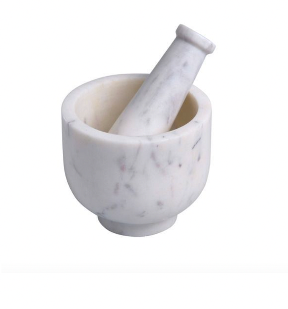 Marble Mortar and Pestle Row House Interiors