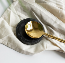 Load image into Gallery viewer, Black Marble Spoon Rest