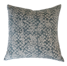 Load image into Gallery viewer, Ivy Blue Floral Pillow Cover