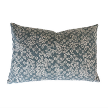 Load image into Gallery viewer, Ivy Blue Floral Pillow Cover