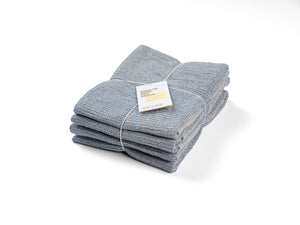 Kitchen Towels Set of 4, Reusable Dish Rags, Upcycled Cotton
