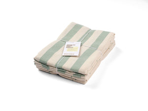 Kitchen Towels Set of 4, Reusable Dish Rags, Upcycled Cotton
