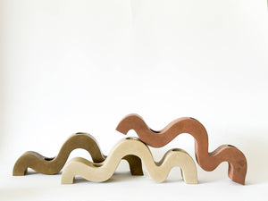 Wavy Taper Candle Holder