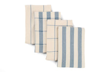 Load image into Gallery viewer, Kitchen Towels Set of 4, Reusable Dish Rags, Upcycled Cotton
