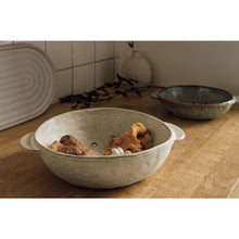 Load image into Gallery viewer, Ivory Stoneware Fruit Bowl 9 inch
