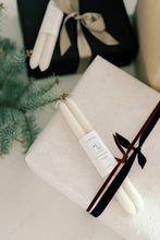 Load image into Gallery viewer, Natural White | Dipped Beeswax Taper Candles | All Natural
