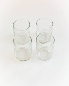 Handblown Hammered Glasses | Set of 4