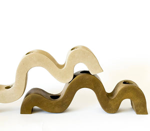 Wavy Taper Candle Holder