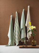 Load image into Gallery viewer, Kitchen Towels Set of 4, Reusable Dish Rags, Upcycled Cotton
