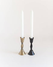 Load image into Gallery viewer, Low Diamond Hand-Forged Iron Candle Stand
