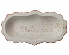 Load image into Gallery viewer, Stoneware Scalloped Platter
