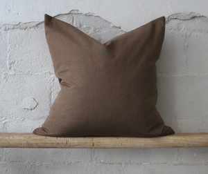 The Nellie Pillow in Pecan- 24 X 24