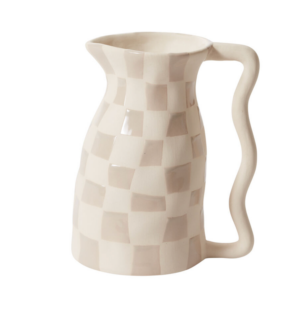 Checkered Pitcher