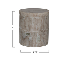 Load image into Gallery viewer, Marble Stackable Pinch Pots w/ Lid
