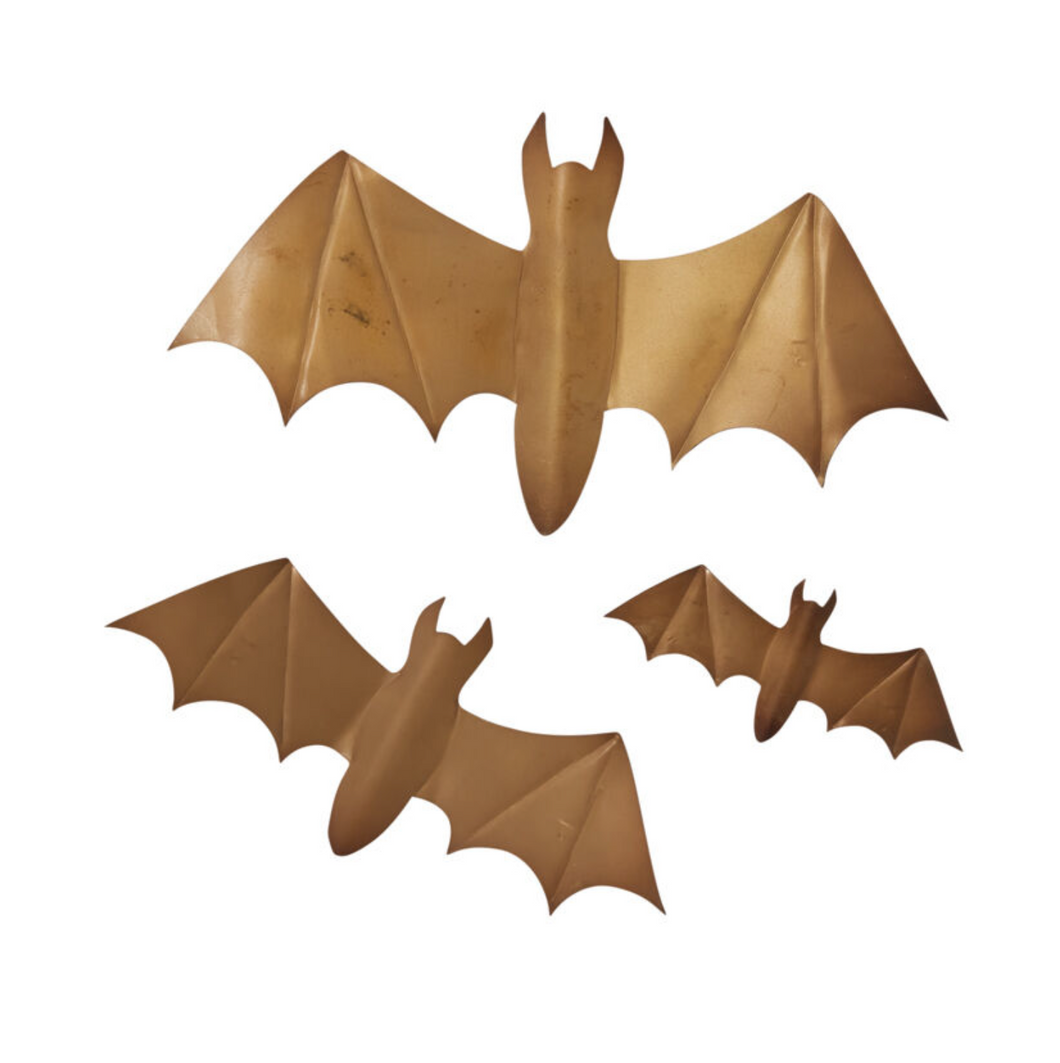 WINGED BAT WALL DECOR - SET OF 3