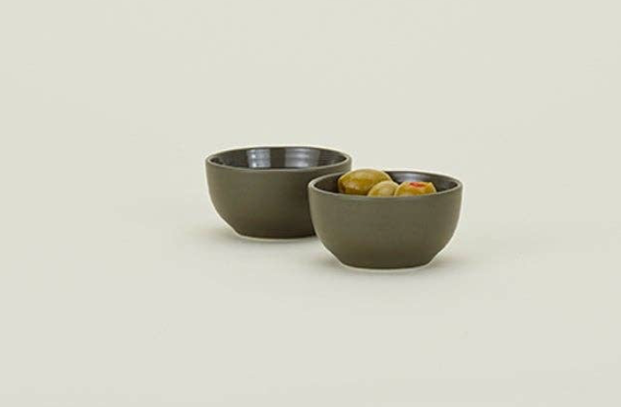 ESSENTIAL EXTRA SMALL BOWL - SET OF 2, OLIVE