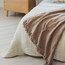 Load image into Gallery viewer, Driftwood Weave Throw Blanket, 55" x 60", Brown

