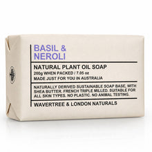 Load image into Gallery viewer, Wavertree &amp; London Naturals Soap bar -  Basil &amp; Neroli
