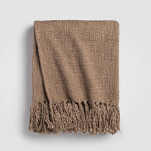 Load image into Gallery viewer, Driftwood Weave Throw Blanket, 55" x 60", Brown
