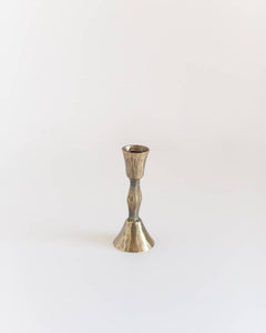 Low Diamond Hand-Forged Iron Candle Stand