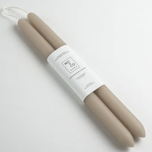 Load image into Gallery viewer, Clay | Dipped Beeswax Taper Candles | All Natural
