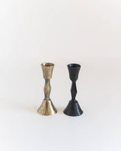 Load image into Gallery viewer, Low Diamond Hand-Forged Iron Candle Stand
