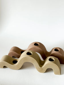 Wavy Taper Candle Holder