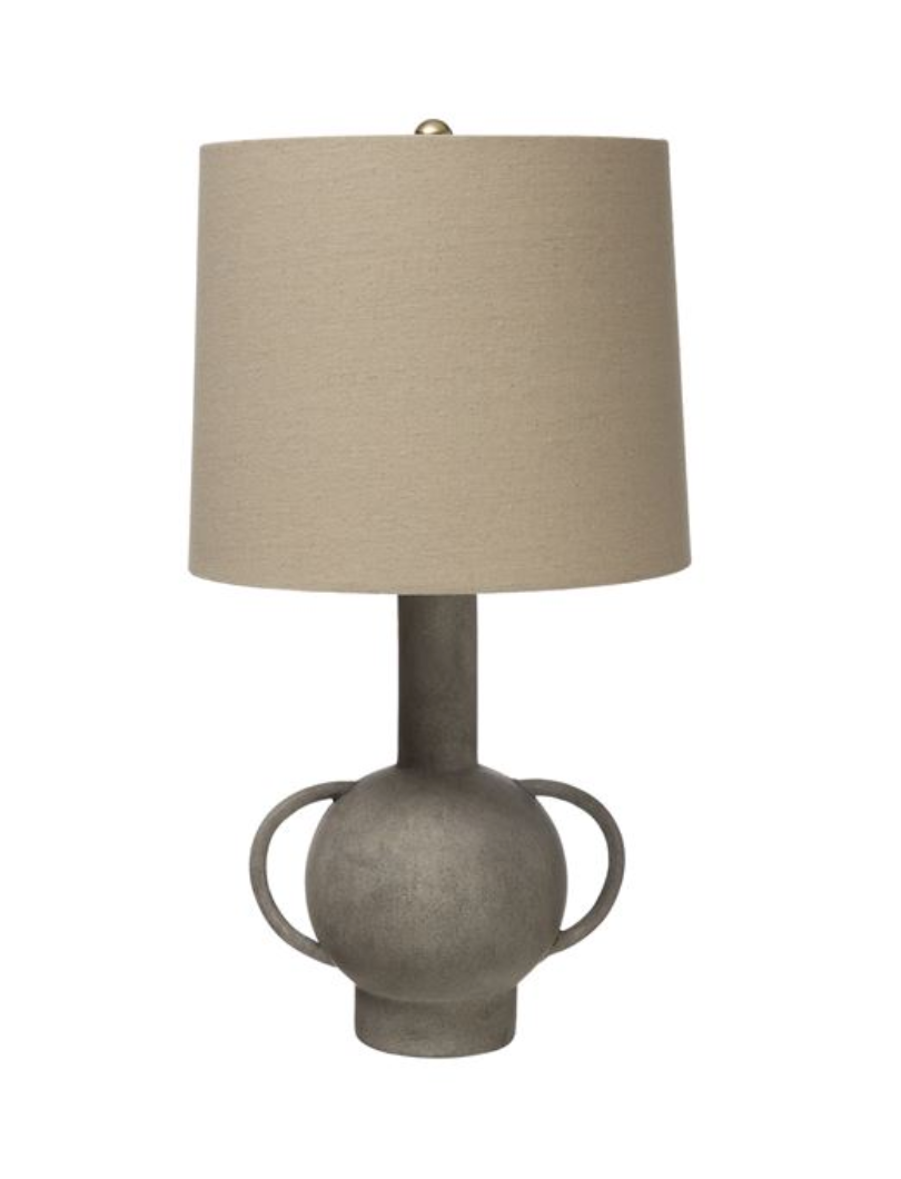 Terra-cotta Lamp, Matte Grey