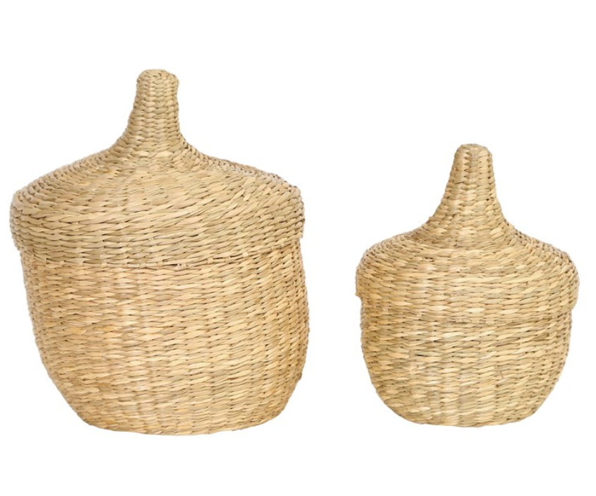 Seagrass Baskets with lids