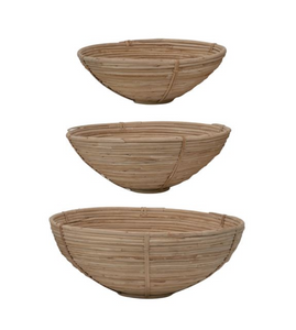 Hand Woven Cane Bowl - Medium