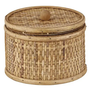 Rattan Lidded Box, Large