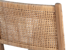 Load image into Gallery viewer, Rattan and Teak Dining Chair
