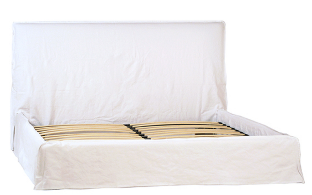 Linen Slipcovered Bed - King