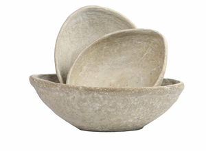 Paper Mache Bowls - Set of 3