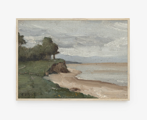 Vintage Landscape Coast Print