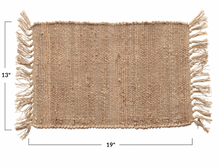 Load image into Gallery viewer, Woven Cotton and Jute Placemat
