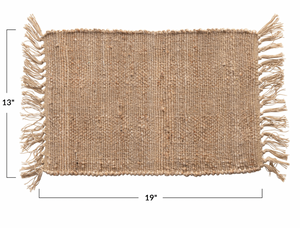 Woven Cotton and Jute Placemat