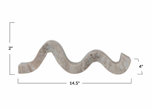 Marble Wave Taper Holder