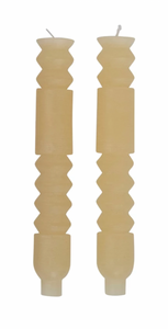 Totem Taper Candles - Ivory