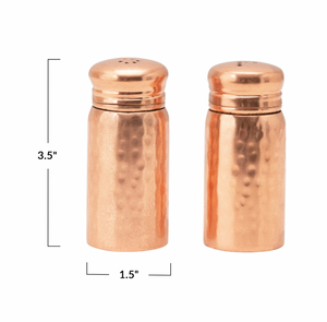 Hammered Salt and Pepper Shakers